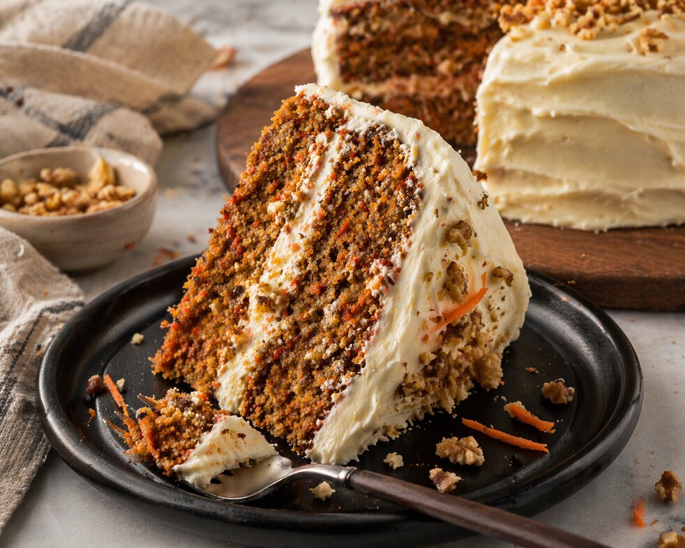 Gâteau aux Carottes Fondant et Crémeux
