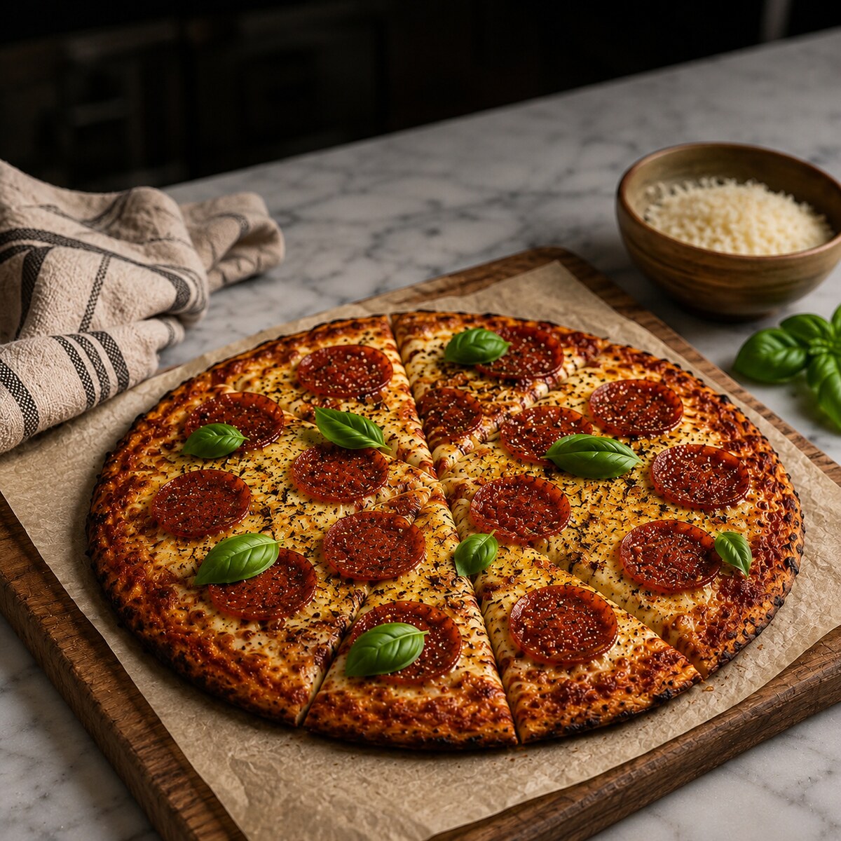 Pizza protéinée 3 ingrédients
