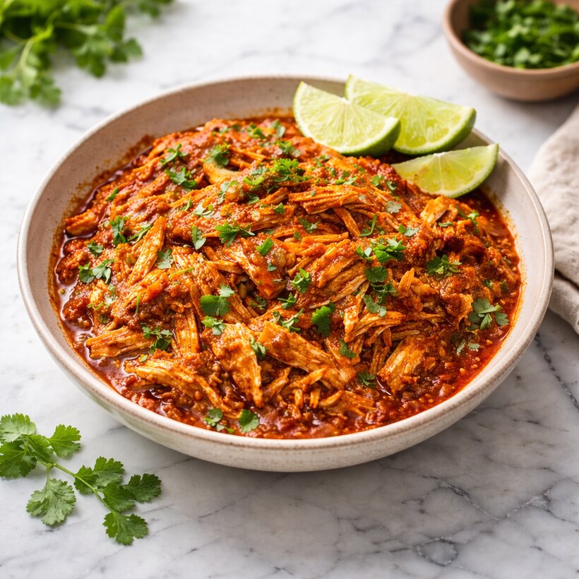 Poulet effiloché tacos à la mijoteuse
