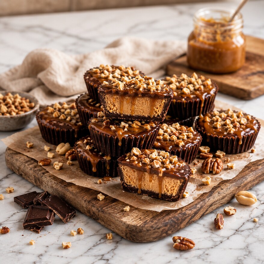 Reese maison caramel de dattes et noix croquantes
